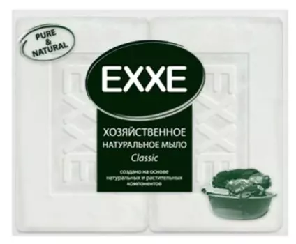 Мыло хозяйственное эксе 2*125г белое