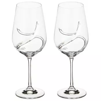 Набор бокалов для вина 2шт 550мл богемия кристалл турболенс 674-510