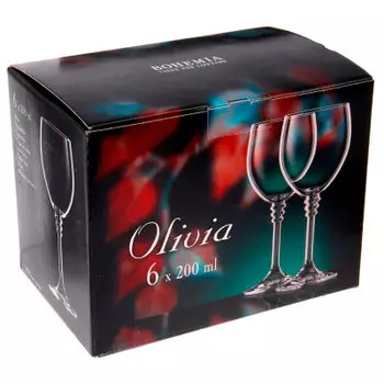 Набор бокалов для вина 6шт 200мл Olivia 674-286