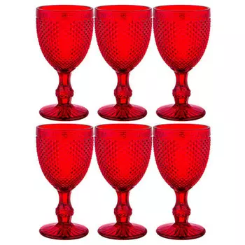 Набор бокалов для вина 6шт 300мл Lefard гранат Muza Color 781-160