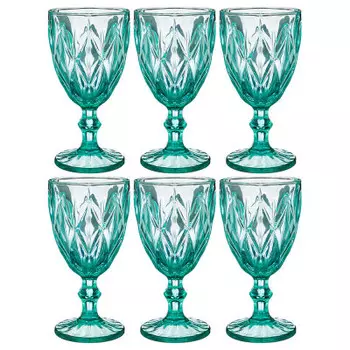 Набор бокалов для вина 6шт 320мл Lefard ромбо Muza Color 781-118