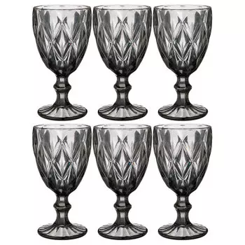 Набор бокалов для вина 6шт 320мл Lefard ромбо Muza Color 781-121