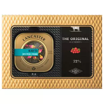 Набор чай ланкастер 75 г черный с бергамотом+шоколад бушерон 100 г