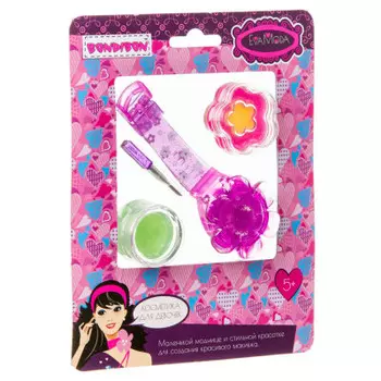 Набор детской косметики бондибон 14.5 х18 см блеск для губ 3 цв вв1767