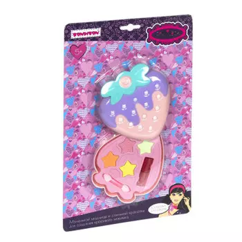 Набор детской косметики бондибон 19, 5?33, 5?3.2 см косметичка-клубничка вв5342