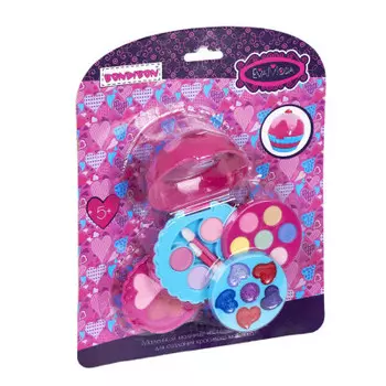 Набор детской косметики бондибон 25, 5*19*7.5 см косметичка-пирожное с зеркальц вв3781