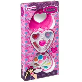 Набор детской косметики бондибон ева мода косметичка сердце 2 уровня в/к вв1758
