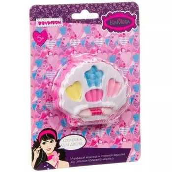 Набор детской косметики бондибон ева мода ракушка с тенями для век вв1764