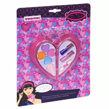 Набор детской косметики бондибон ева мода сердце 2 отделения вв1761