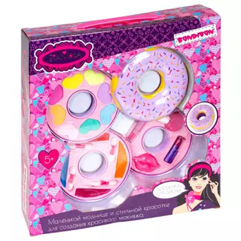 Набор детской косметики бондибон ева модаx 28, 4?29, 8?6.5 см косметичка-пончик вв5336