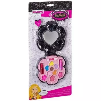 Набор детской косметики бондибон косметичка цветок с зеркальцем вв2243