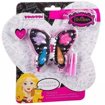 Набор детской косметики бондибон тени для век 4 оттенка бабочка вв2241