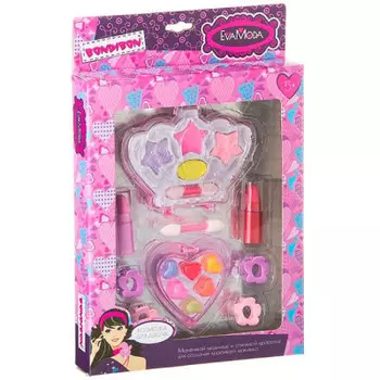 Набор детской косметики бондибон тени для век 4 оттенка корона вв2277