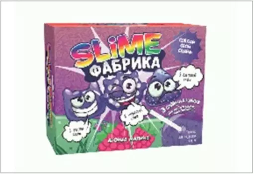 Набор для опытов и экспериментов Юный химик слайм фабрика малина 513пл