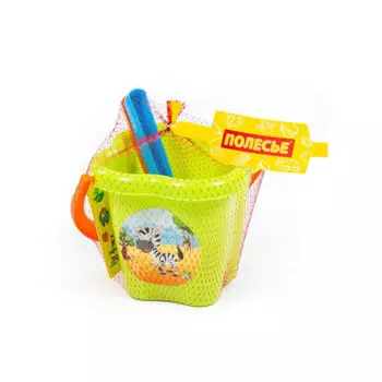 Набор для песка полесье №24 ведро-цветок среднее/совок№2/грабельки№2 2167