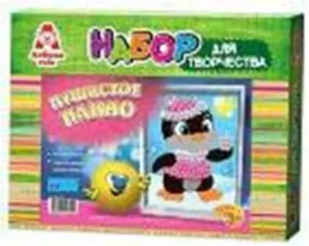 Набор для творчества азбука тойс аппликация помпонами пингвин апп-0001