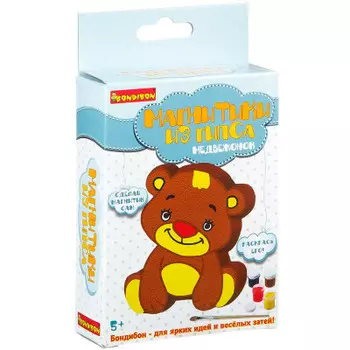 Набор для творчества Bondibon магнитик из гипса медвежонок вв2012