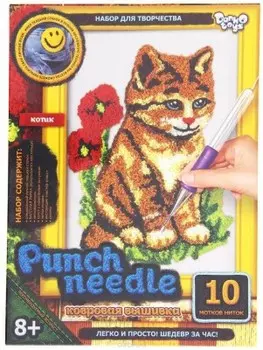 Набор для творчества Danko Toys ковровая вышивка кошка pn-01-07