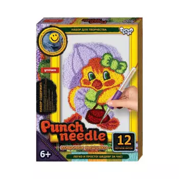 Набор для творчества Danko Toys ковровая вышивка утенок pn-01-03