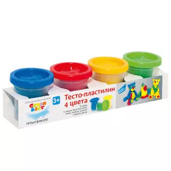 Набор для творчества Genio Kids тесто-пластилин для лепки 4шт ta1008