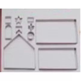 Набор формочек для выпечки 10 шт Unigood пряничный домик mu614-373