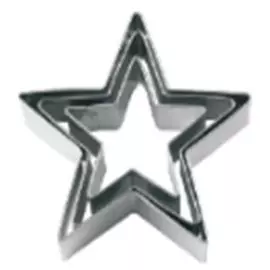 Набор формочек для выпечки 3 шт Unigood звездочка mu614-009