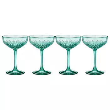 Набор фужеров для коктейлей 255мл 4шт тимелесс изумруд 484-784