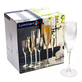 Набор фужеров для шампанского 170 мл 3 шт сигнатюр j9756