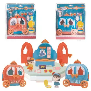 Набор игровой абтойс в гостях у куклы карета-трансформер и кукла с аксессуарами pt-01467