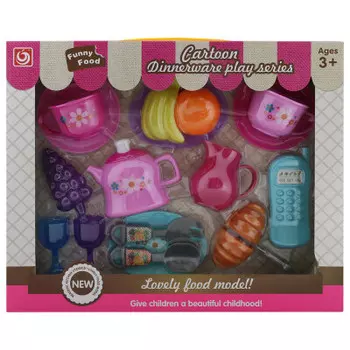 Набор игровой чайный 20 предметов 28,5х34,5х6,5см otg0891337