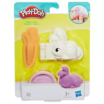 Набор игровой для лепки Hasbro Play-Doh со штампами кролик мини e2124
