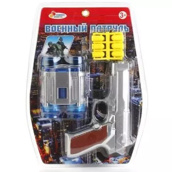 Набор игровой Играем вместе оружие пистолет с мягкими пулями/бинокль b437902-r