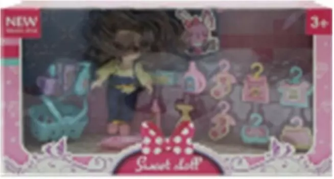 Набор игровой кукла с аксессуарами 15 предметов 20х37х10см 193701