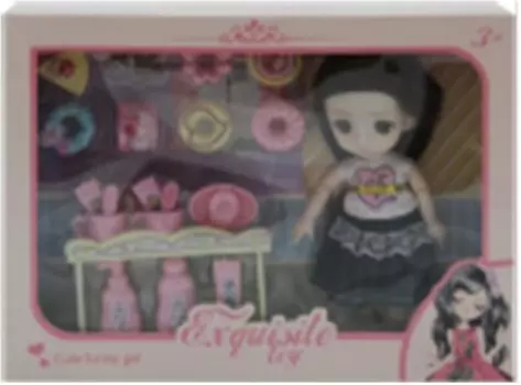 Набор игровой кукла с аксессуарами 19 предметов 19х25х6,5см yx20520a