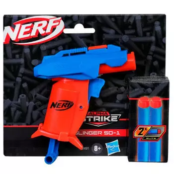 Набор игровой нерф бластер+пули 2 шт альфа страйк слингер 42252 f2491