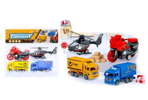 Набор игровой спецтехника логистический транспорт bq600-6