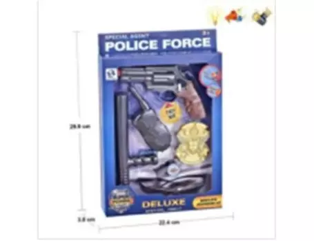 Набор игровой там-там полиция 6 предметов свет/звук hsy-015