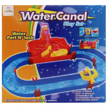 Набор игровой там-там трек водный с двумя лодками 33 детали fl932917