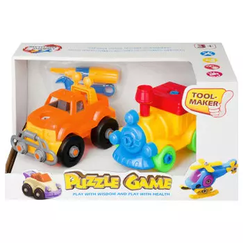 Набор игровой юнион вижион пластмассовые детали для сборки джип/поезд 1csc20004299