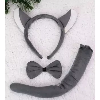 Набор карнавальный 3 в1 миленд мышка ушки бабочка хвост крк-9888