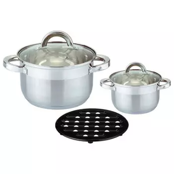 Набор кастрюль 5 пр агнесс классик+подставка 937-212