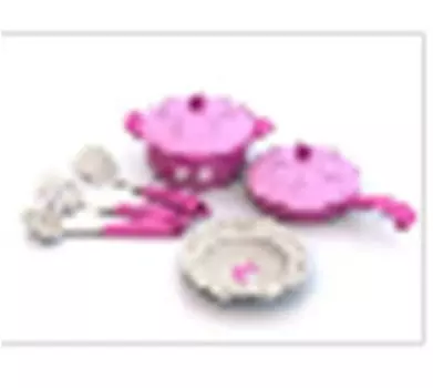 Набор кухонной посудки нордпласт барби 9 предметов в/с 637