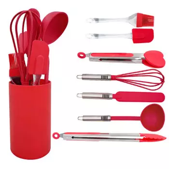 Набор кухонных принадлежностей 8пр Unigood красный