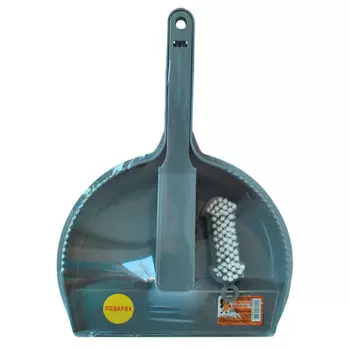 Набор лаура щетка с совком + щетка для рук в подарок серебряный sv5027 сб