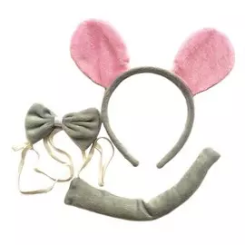 Набор маскарадный магик тайм мышонок галстук/ободок/хвостик полиэстер 21 х1.5 х19 см 78192