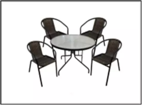 Набор мебели марсель коричневый wr2719/zrta053