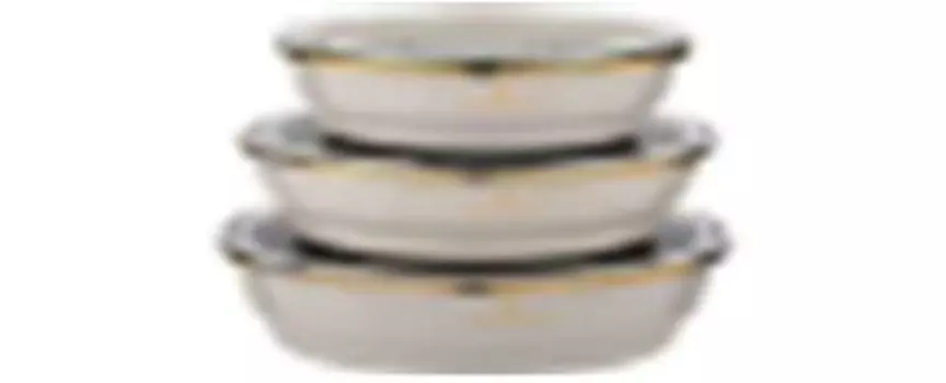 Набор мисок 6 пр агнесс серые 0, 6/0, 9/1.3 л крышки 14/16/18 см