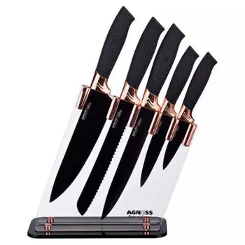 Набор ножей 6 пр агнесс силиконовые ручки 911-600