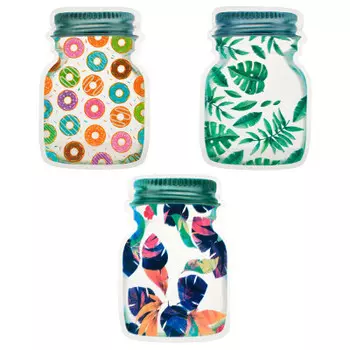 Набор пакетов для хранения сыпучих продуктов 3шт Marmiton банка 17*25см зиплок 17351