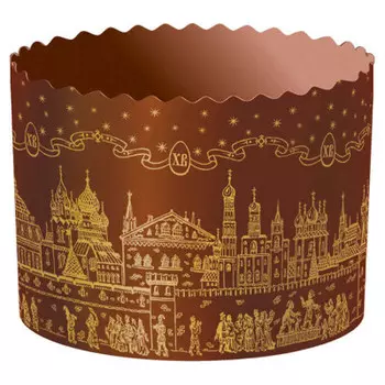 Набор пасхальный бумажные формы для кулича 3 шт